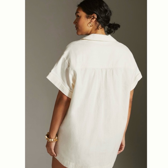 NWT Anthro Buttondown Shirt Dress - Picture 6 of 7